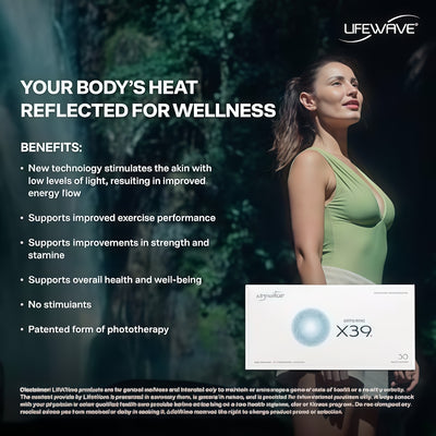 LifeWave X39 Phototherapy General Wellness PatchLifeWave X39 Phototherapy General Wellness Patch 30 Patches, Stimulant Free, Patented Technology